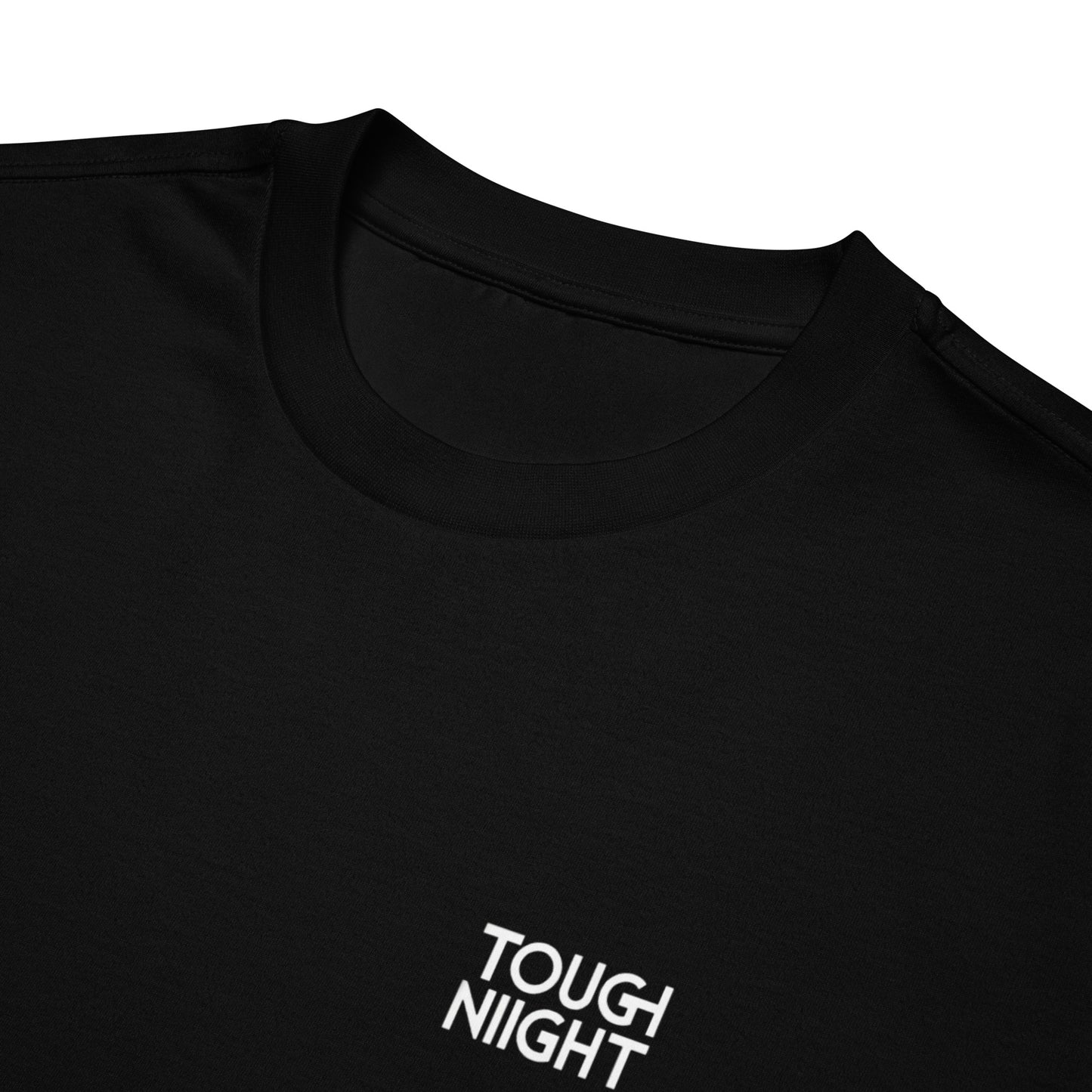 TOUGH NIGHT - Oversized heavyweight t-shirt w/ basic logo