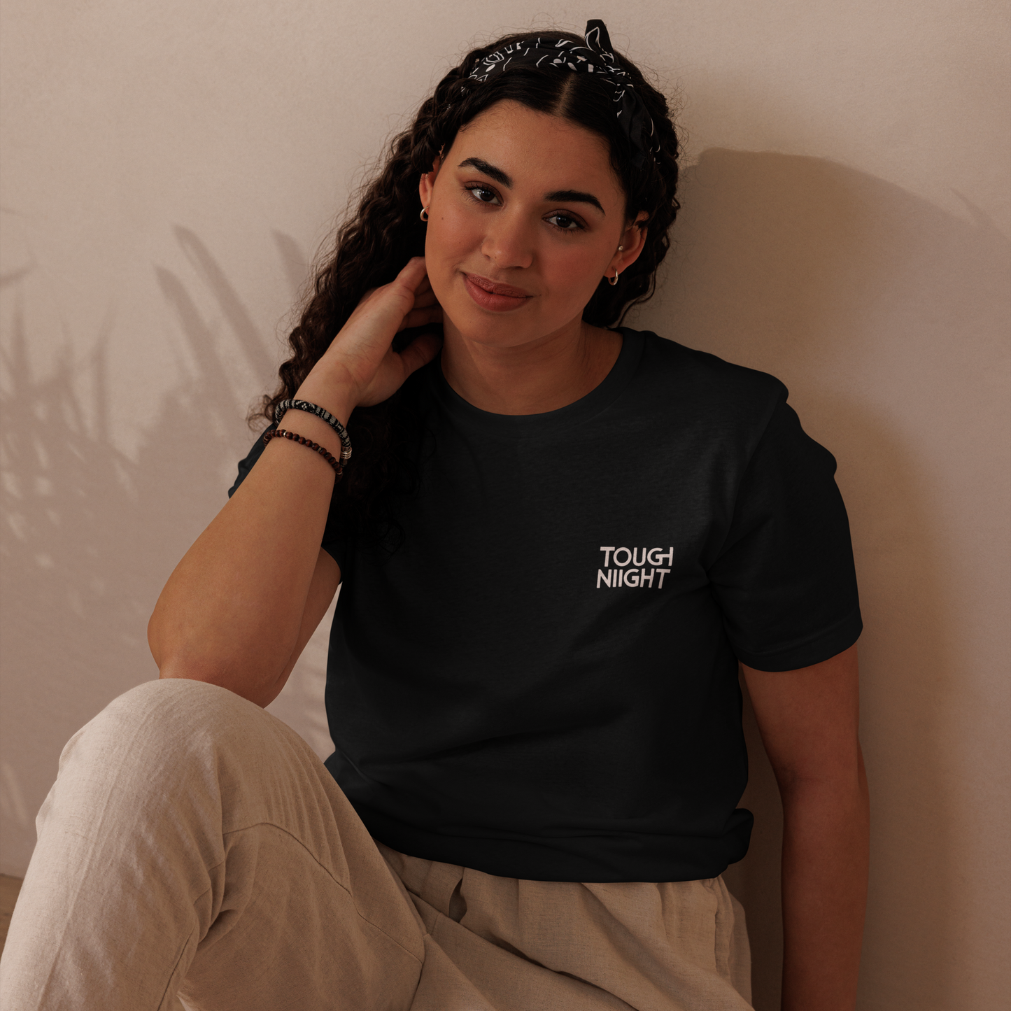 TOUGH NIGHT LOGO - BLACK & NAVY