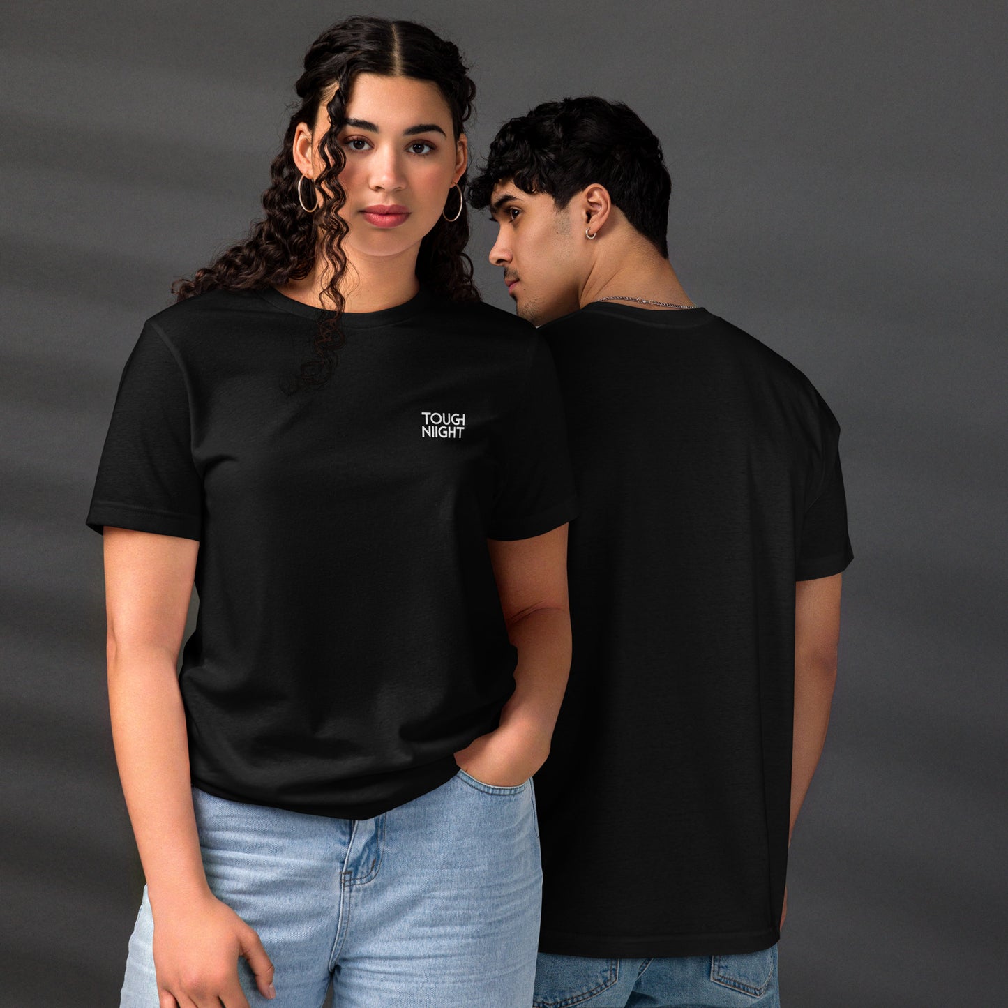 TOUGH NIGHT LOGO - BLACK & NAVY