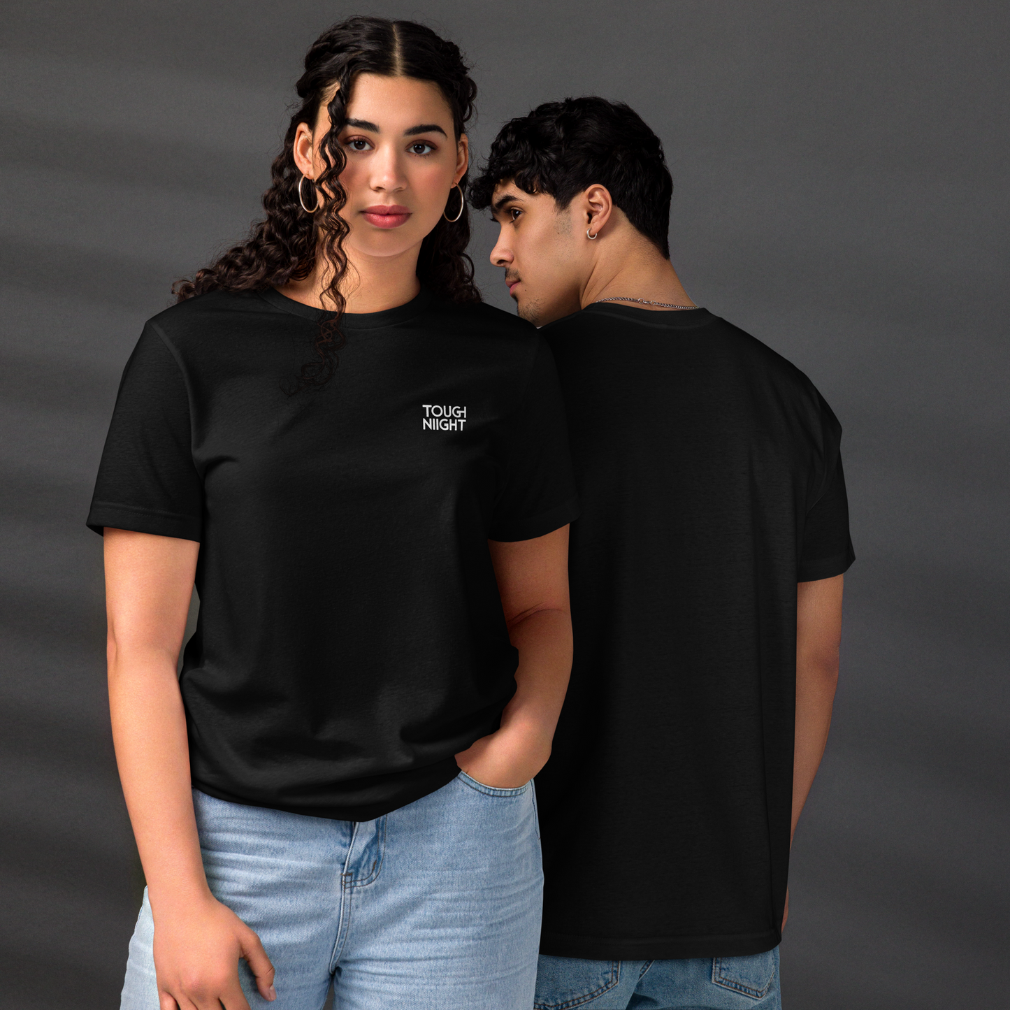 TOUGH NIGHT LOGO - BLACK & NAVY