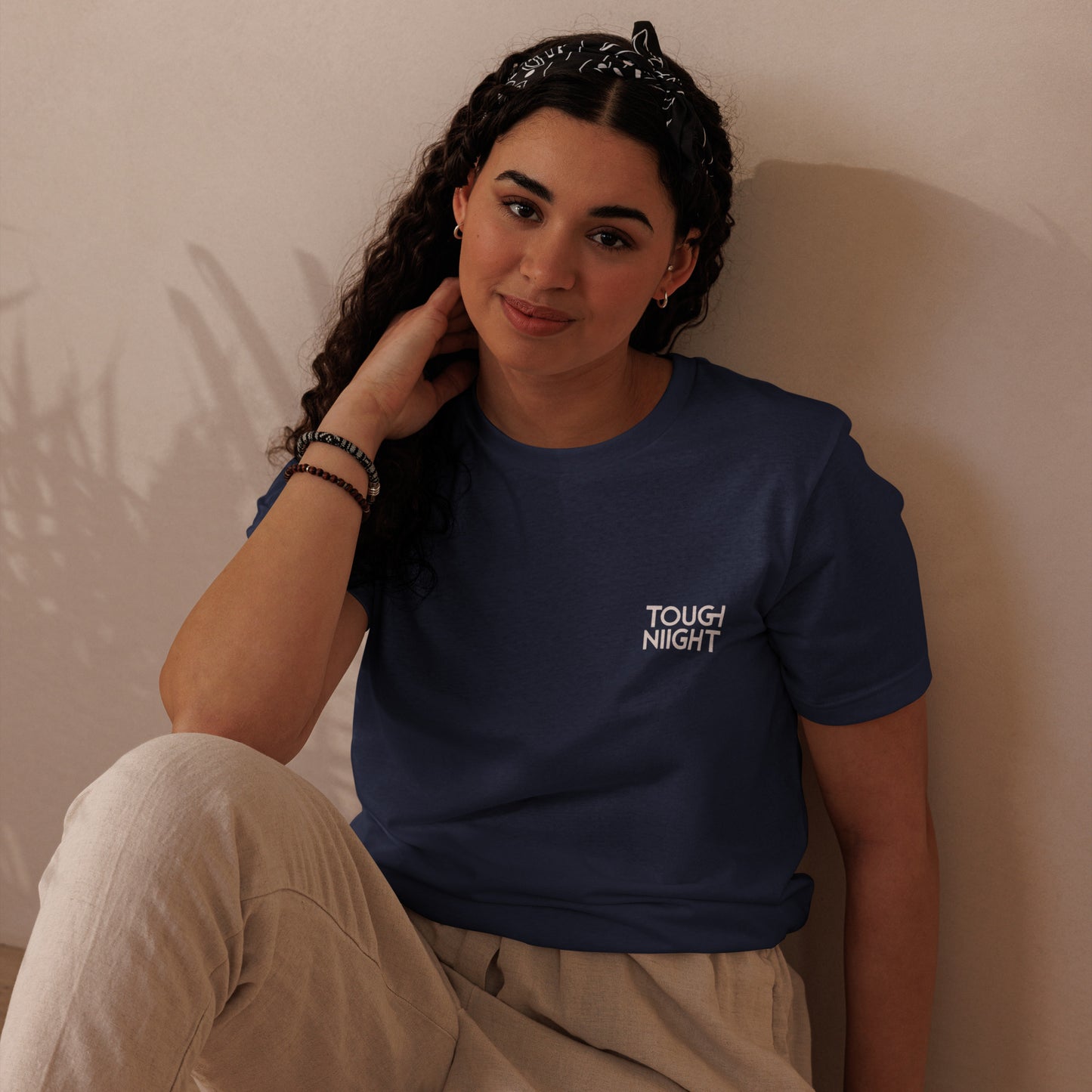 TOUGH NIGHT LOGO - BLACK & NAVY