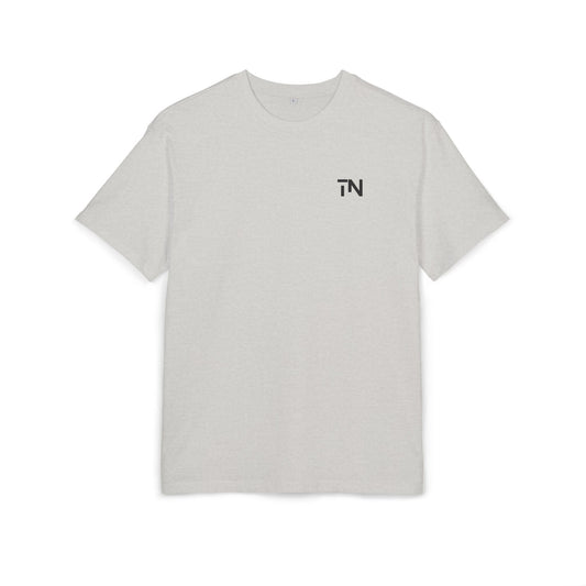 Minimal Logo Oversized Tee — Small Chest 'TN' Graphic