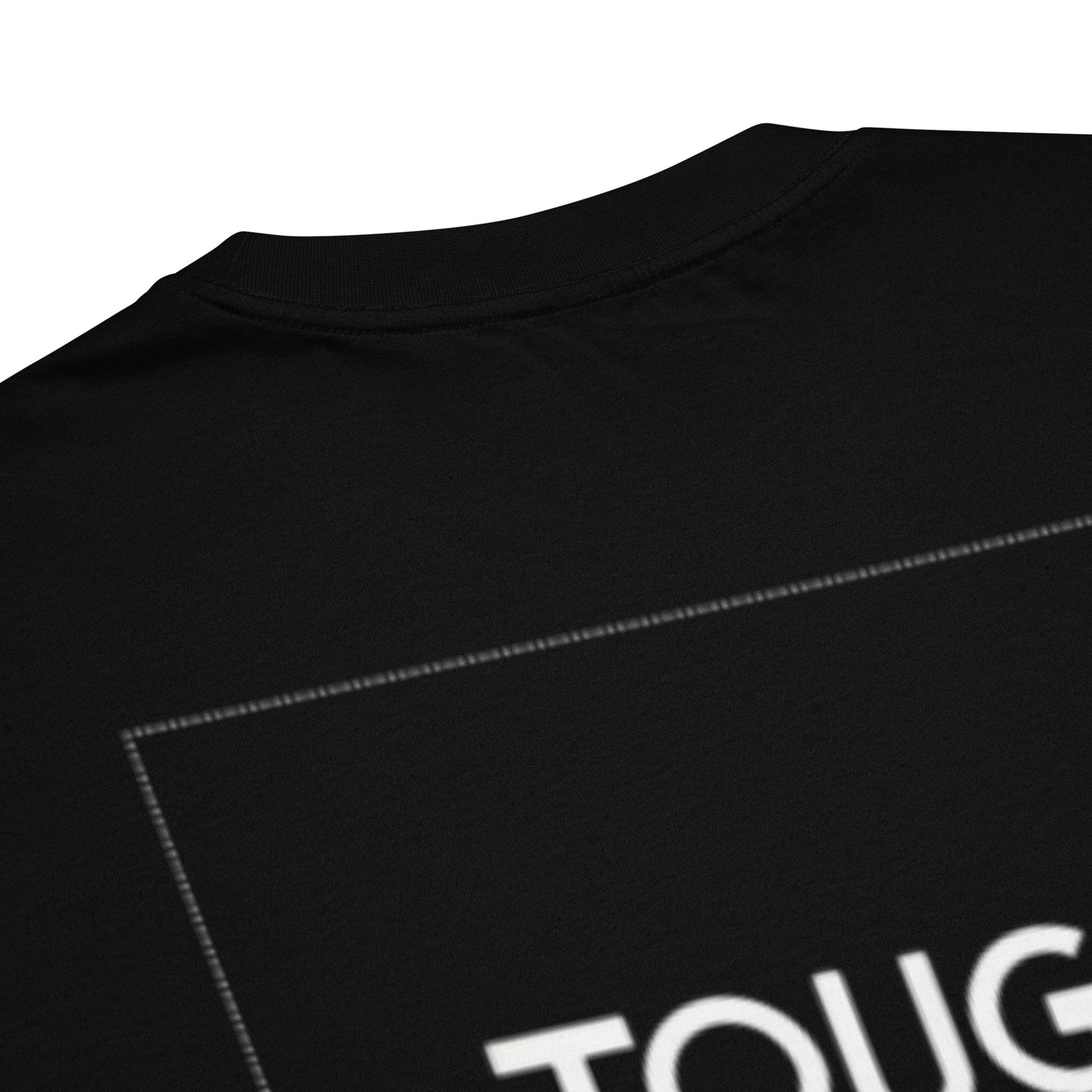 TOUGH NIGHT - Oversized heavyweight t-shirt w/ basic white logo back